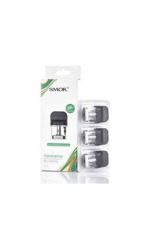 PACK DE 3 PODS 2ML RÉSISTANCES DC 1.4OHM NOVO 2 POD SMOK