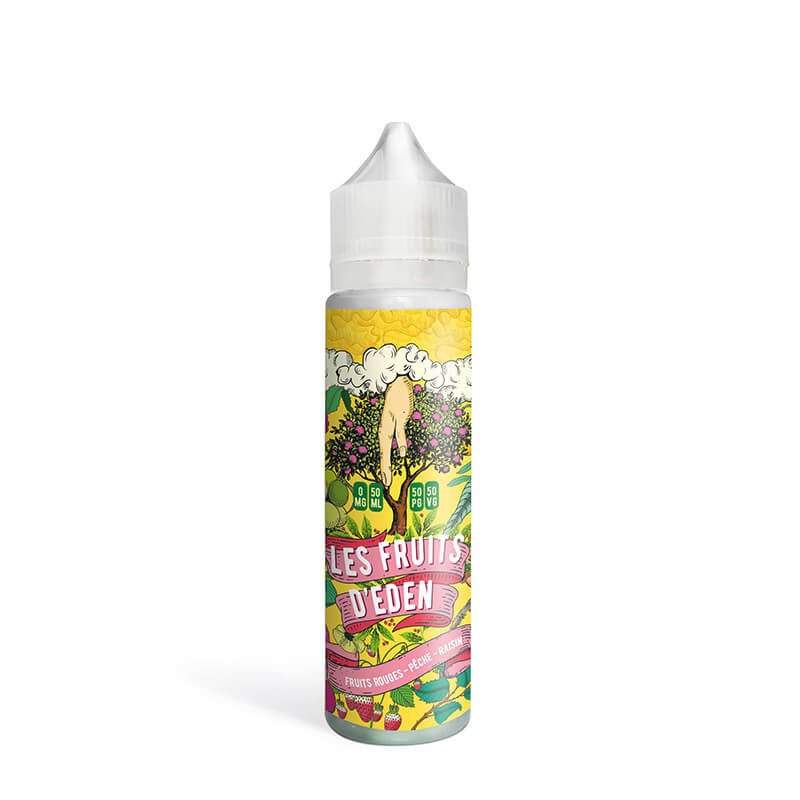 fruits rouges peche raisin 50ml les fruits d eden le coq qui vape Un jus givré associant une fraîche récolte de fruits rouges, des pêches charnues et une grappe de raisins sucrés.nicotine 0mg - J WELL Paris 5e Boutique Officielle - J WELL™