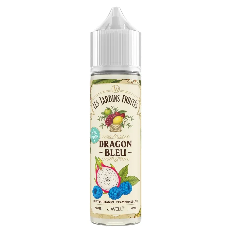dragon bleu les jardins fruites Dragon Bleu, un e-liquide au format 50 ml qui allie le Fruit du Dragon et la Framboise Bleue pour une saveur fruitée et fraîche ! - J WELL Paris 5e Boutique Officielle - J WELL™