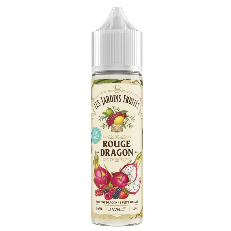 rouge dragon les jardins fruites Un e-liquide au format 50 ml qui fusionne le Fruit du Dragon et les Fruits Rouges pour une saveur fruitée et fraîche ! - J WELL Paris 5e Boutique Officielle - J WELL™