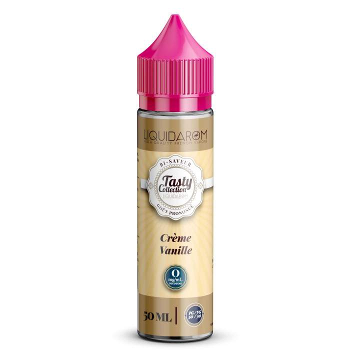 tasty collection e liquide creme vanille 50ml pg 50 vg 50 Saveur Crème Vanille - J WELL Paris 5e Boutique Officielle - J WELL™