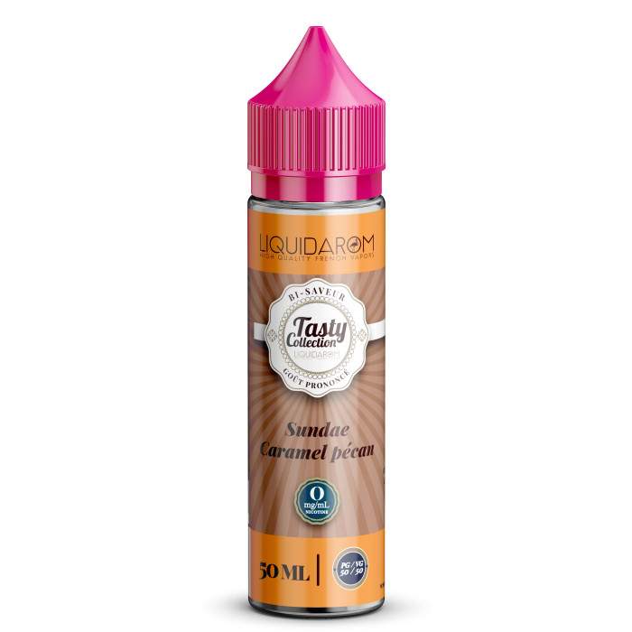 tasty collection e liquide sundae caramel pecan 50ml pg 50 vg 50 Saveur Sunday Caramel Pécan - J WELL Paris 5e Boutique Officielle - J WELL™